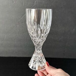 Vintage Mikasa Horizon Cut Crystal Water Goblet – Discontinued Pattern 7 3/8”